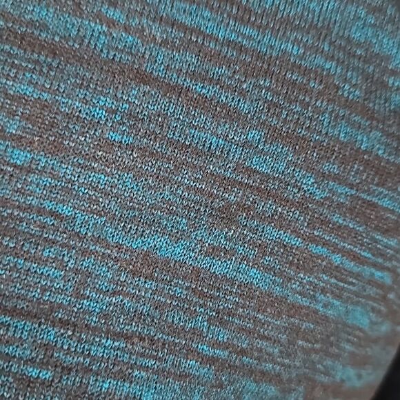 Xersion Plus 3X Womens Sweater Long Sleeve Stretch Cutout V Neck Teal Green Top - Picture 5 of 9